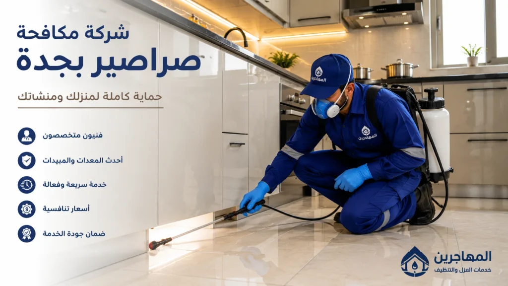 شركة مكافحة صراصير بجدة | أفضل شركة رش صراصير بجدة بأسعار تنافسية 1 شركة مكافحة صراصير بجدة تثدم خدمات رش الصراصير بالمنازل و الفلل