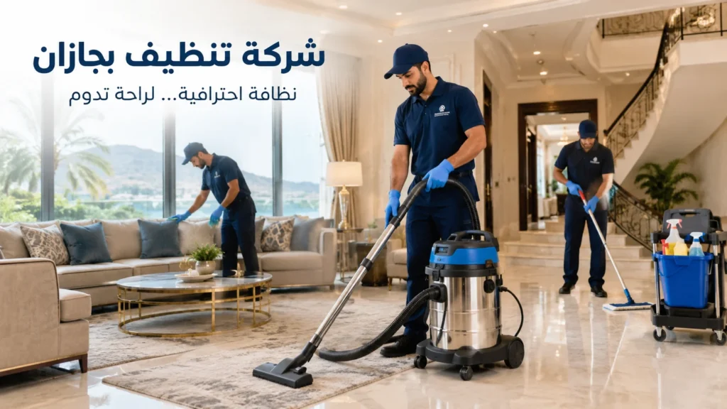 شركة تنظيف منازل بجازان | خدمات احترافية وضمان شامل 1 شركة تنظيف بجازان تقدم خدمات تنظيف المنازل والفلل باحترافية