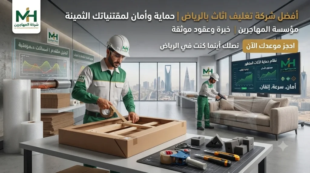 أفضل شركة تغليف اثاث بالرياض | حماية وأمان لمقتنياتك الثمينة (ضمان 100%) 1 شركة تغليف اثاث بالرياض