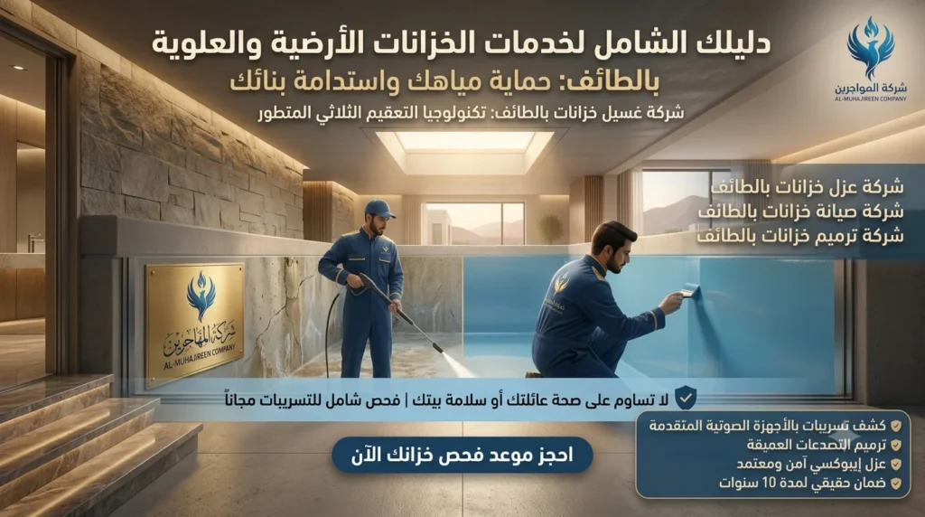 أفضل شركة عزل خزانات بالطائف | لايجار 00201011916991 |تنظيف خزانات , صيانة وتقارير معتمدة 3 شركة عزل خزانات بالطائف