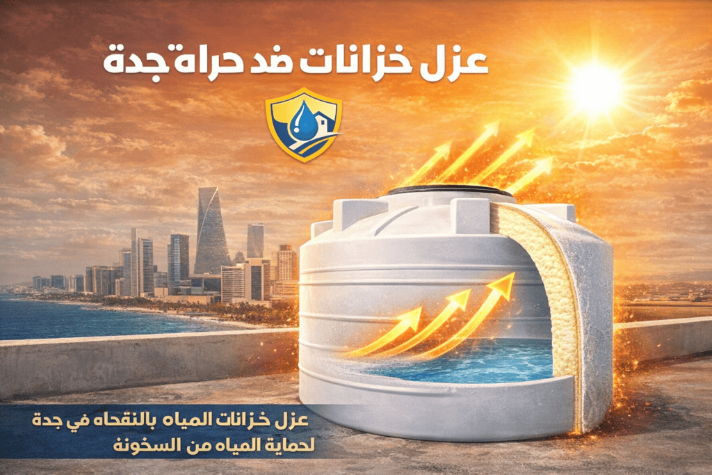 شركة عزل خزانات بجدة ضدد الحرارة عزل حرارى