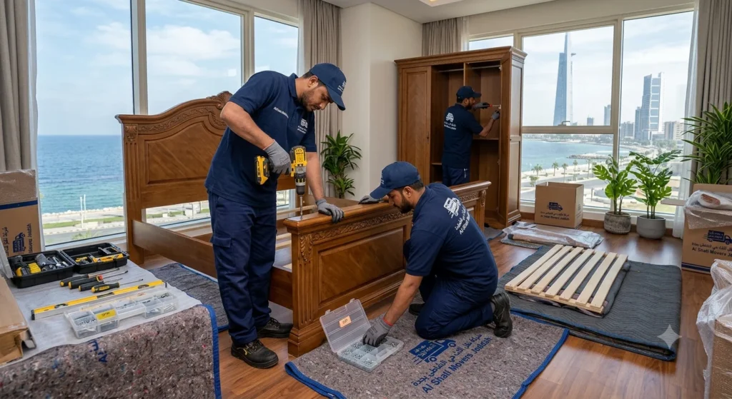شركة نقل عفش حى الشاطىء بجدة | نقل فاخر يليق بمقامك 2 فك و تركيب الاثاث بجدة بحى الشاطىء